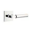 Emtek Hercules Lever Right Hand 2-3/8 in Backset Privacy w/Square Rose for 1-1/4 in to 2 in Door 5210HECUS26RH